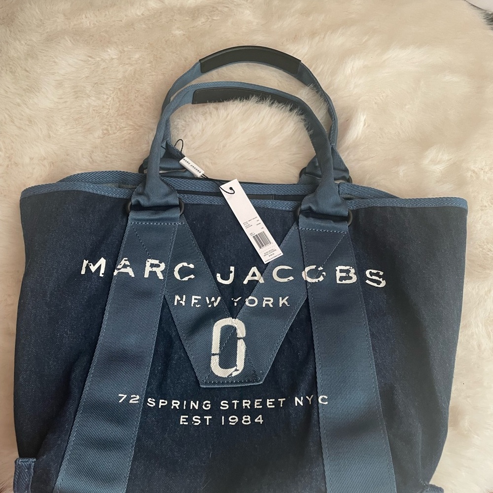 Marc Jacobs Navy Blue Denim Tote BRAND NEW